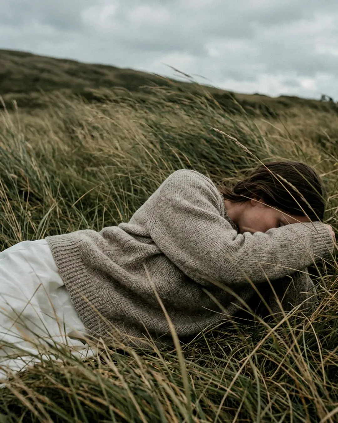 Suéter gris lana